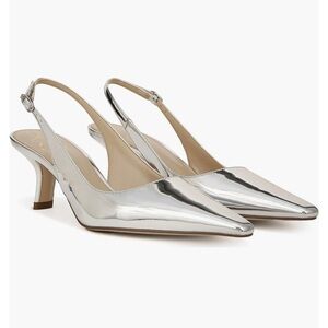 NWT- Sam Edelman- Soft Silver Bianka Slingback Pump- Size 8